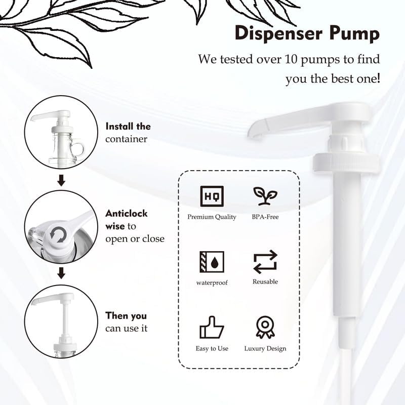 TTDMK 2 Pcs Glass Liquid Laundry Detergent Dispenser - One Gallon Fabric Softener Liquid Dispenser for Laundry Room (128 oz Each), Laundry Soap Dispenser - Includes Labels, Funnel, and Measuring Cups - Image 2